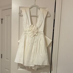 NWT For Love and Lemons Rose Mini Dress in Ivory Size Small (Wedding/Grad)